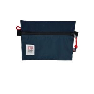 Topo Designs Accessory Bag Navy Blue Medium Zipper Pouch Made in USA